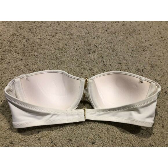 VICTORIA'S SECRET 34C/36B Swim Suit BIKINI TOP JEWEL & Black BOTTOMS Sz M V24 - Picture 7 of 16